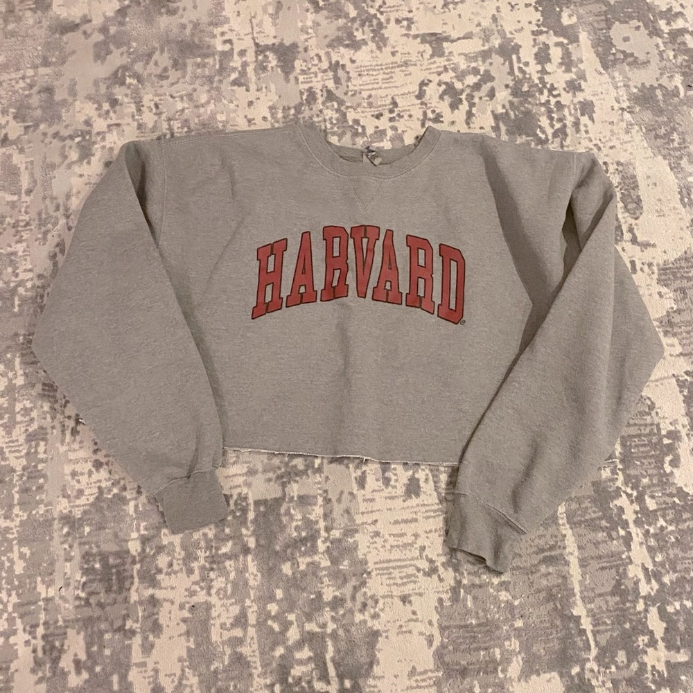 Harvard Cropped Sweatshirt
